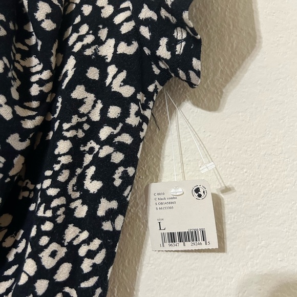 NWT Free People Marsaille Cut Out Mini Dress Black Combo Size Large Wrap Strings - Picture 4 of 11